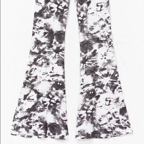 Black Tie Dyed Bell Bottoms SZ 10 - Picture 2 of 2
